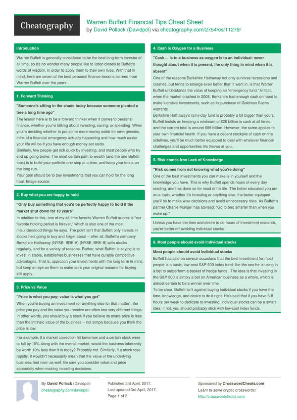 the warren buffett philosophy of investment pdf free download